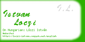 istvan loczi business card