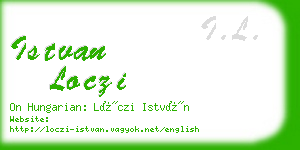 istvan loczi business card